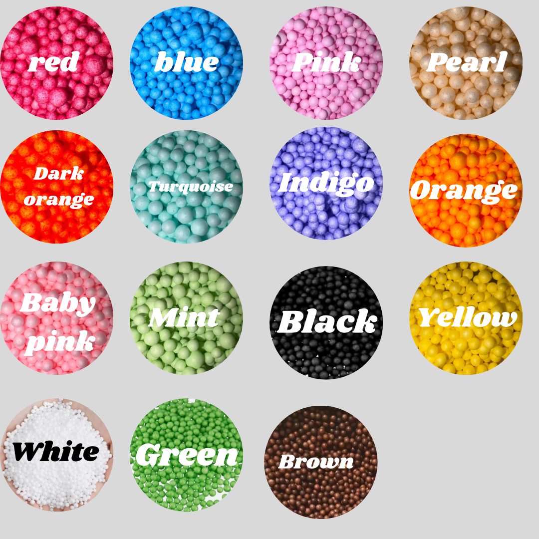 Custom mix polystyrene balls
