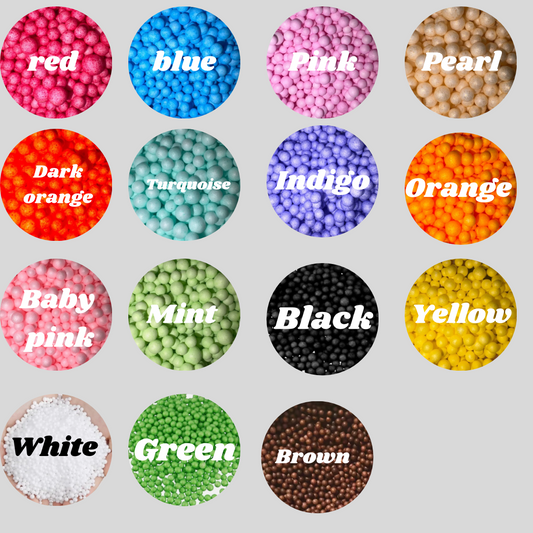 Custom mix polystyrene balls