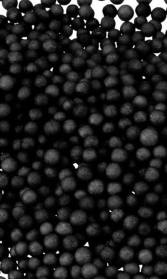 black polystyrene balls